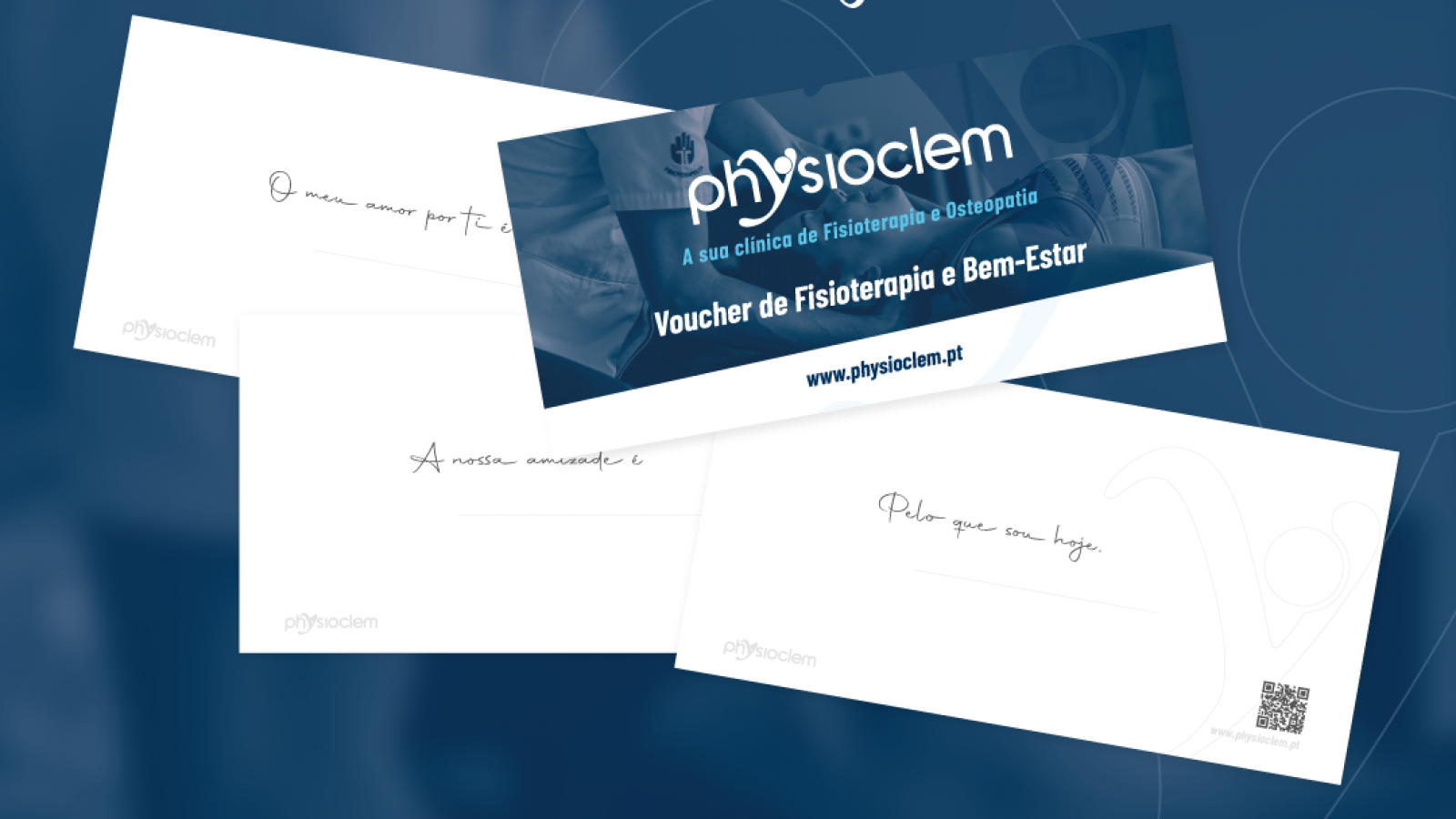 Physioclem cria vouchers em nome do amor not cias physioclem